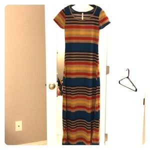 Stripped Maxi Dress
